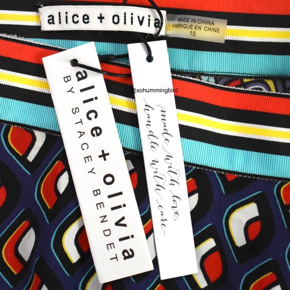 Alice + Olivia | Maura Tiered Handkerchief Skirt - Picture 14 of 16